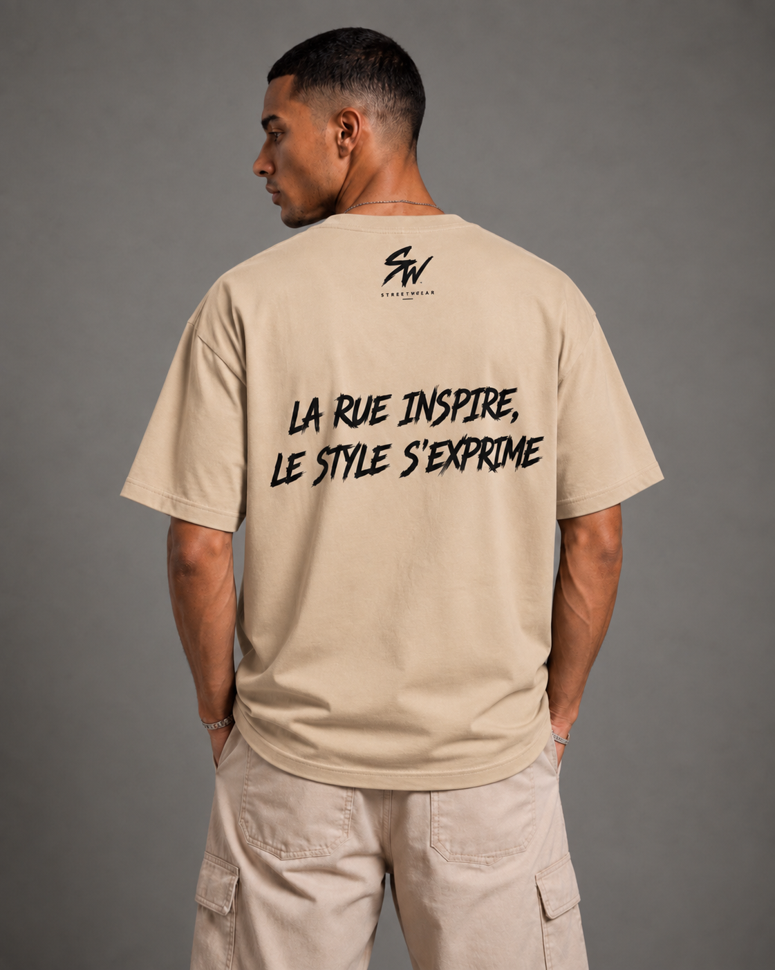 T-shirt exclusifs STREETWEAR Beige