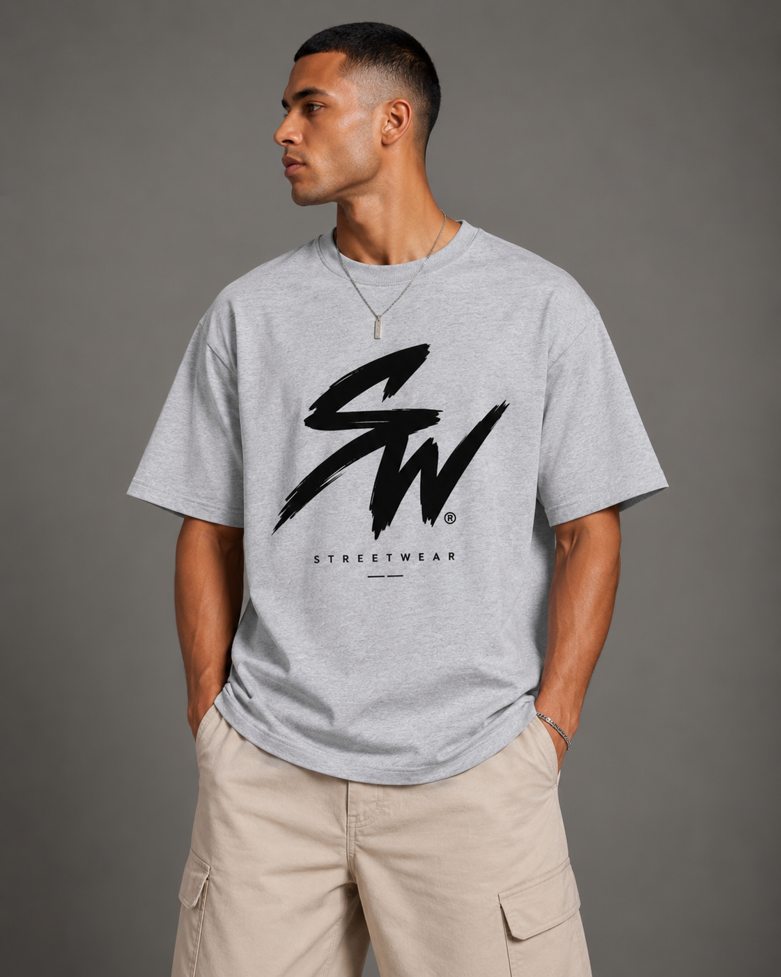 T-shirt exclusifs STREETWEAR Gris
