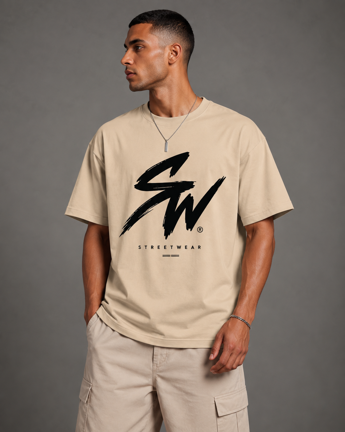 T-shirt exclusifs STREETWEAR Beige